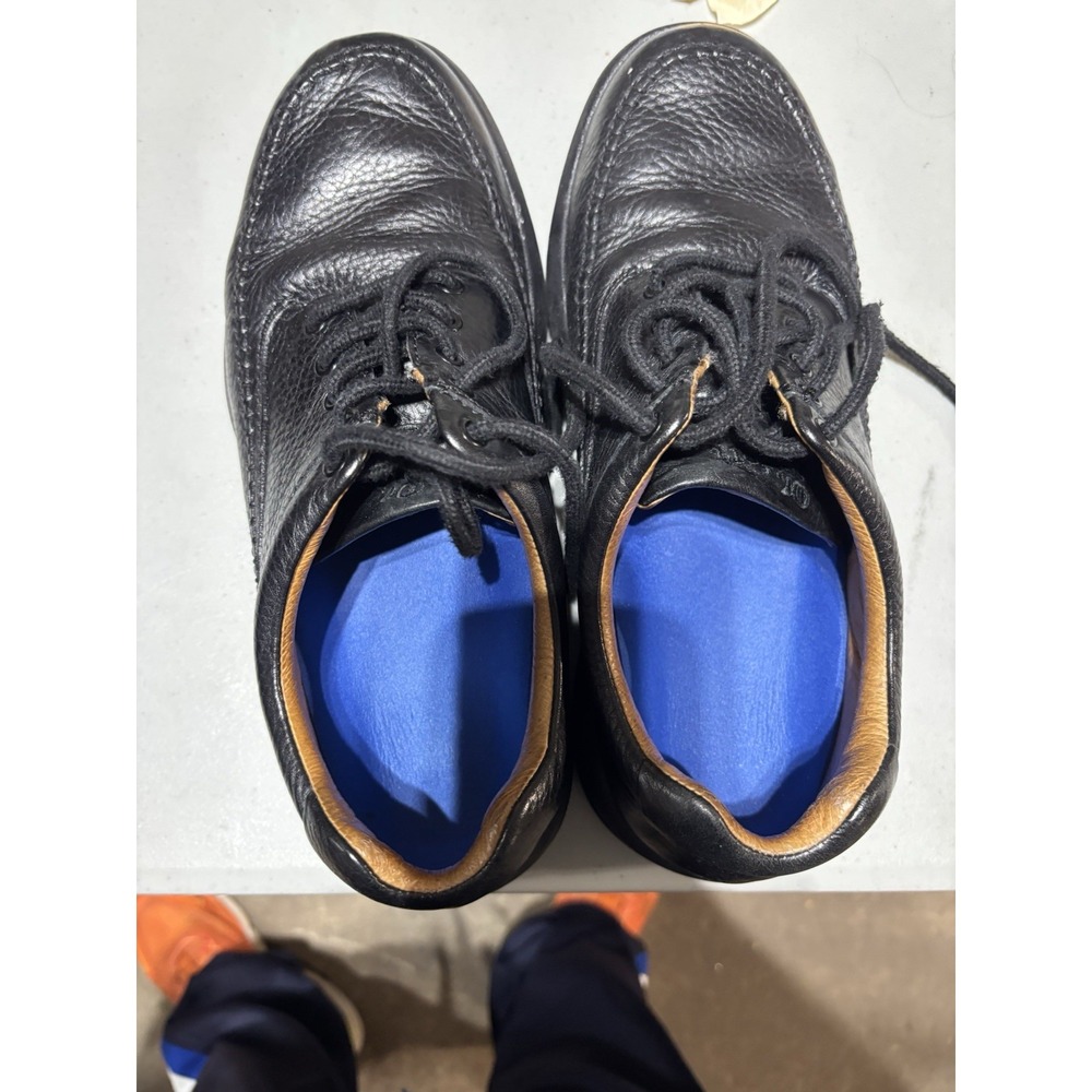 Dr Comfort Shoes Mens 9.5 M Stallion Black Leather‎ Oxfords Diabetic Orthopedic